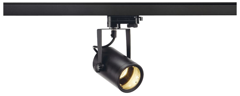 Strahler SLV EURO SPOT, GU10 25W mit 3-Phasen-Adapter IP20 schwarz