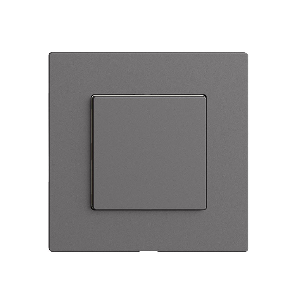 Druckschalter 1K/1T WLAN Edue Wiser dunkelgrau