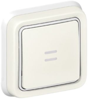 Contact à bascule lum.ENC PLEXO blanc NO+NF orientation