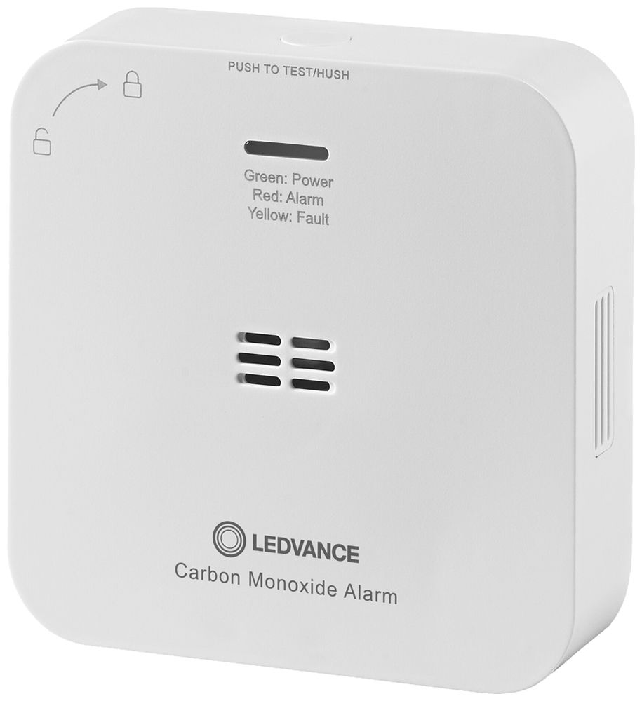 Avertisseur de danger LEDVANCE SMART+ monoxyde de carbone 3V 85×85mm blanc