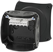 AP-Abzweigdose Hensel KF B mit Klemmen 5×4mm² schwarz