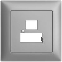 Kit frontal ENC EDIZIOdue silver 88×88mm 3×RJ45