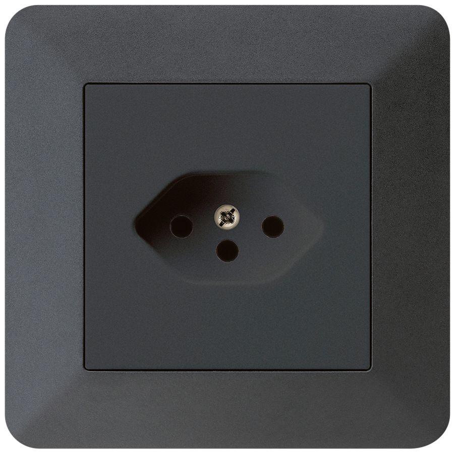 UP-Steckdose kallysto.trend T13 schwarz mit Kinderschutz