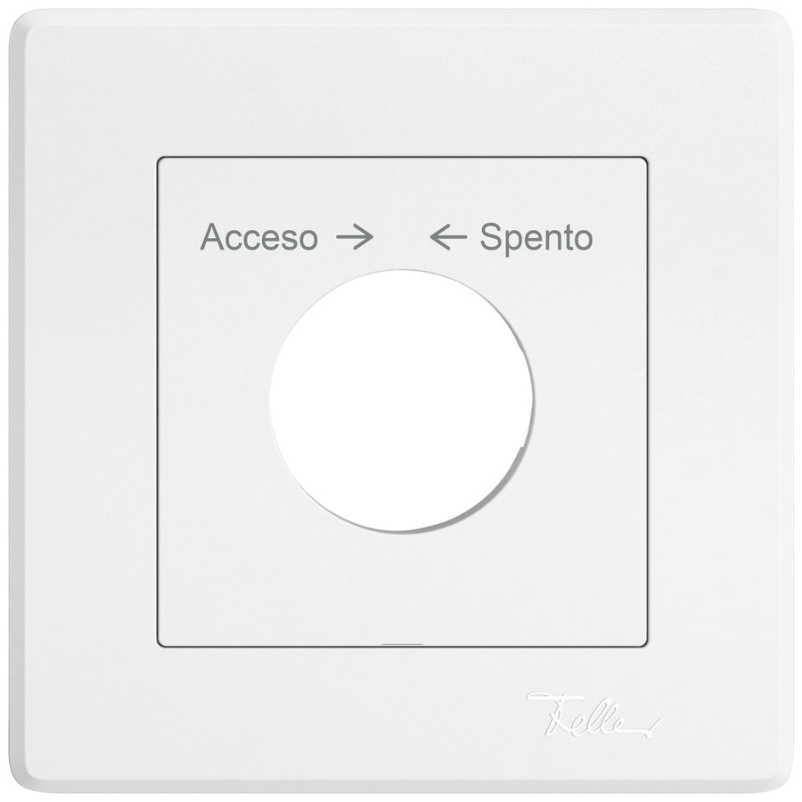 UP-Montageset EDIZIO.liv SNAPFIX® f.Schwenktaster m.Schloss Acceso → ← Spento ws