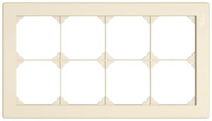 Intestazione INC EDIZIO.liv SNAPFIX® 2×4 per combinazioni a libera scelta crema