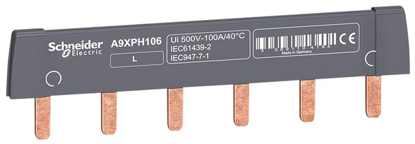 Barre collectrice SE 1L 6 modules 100A