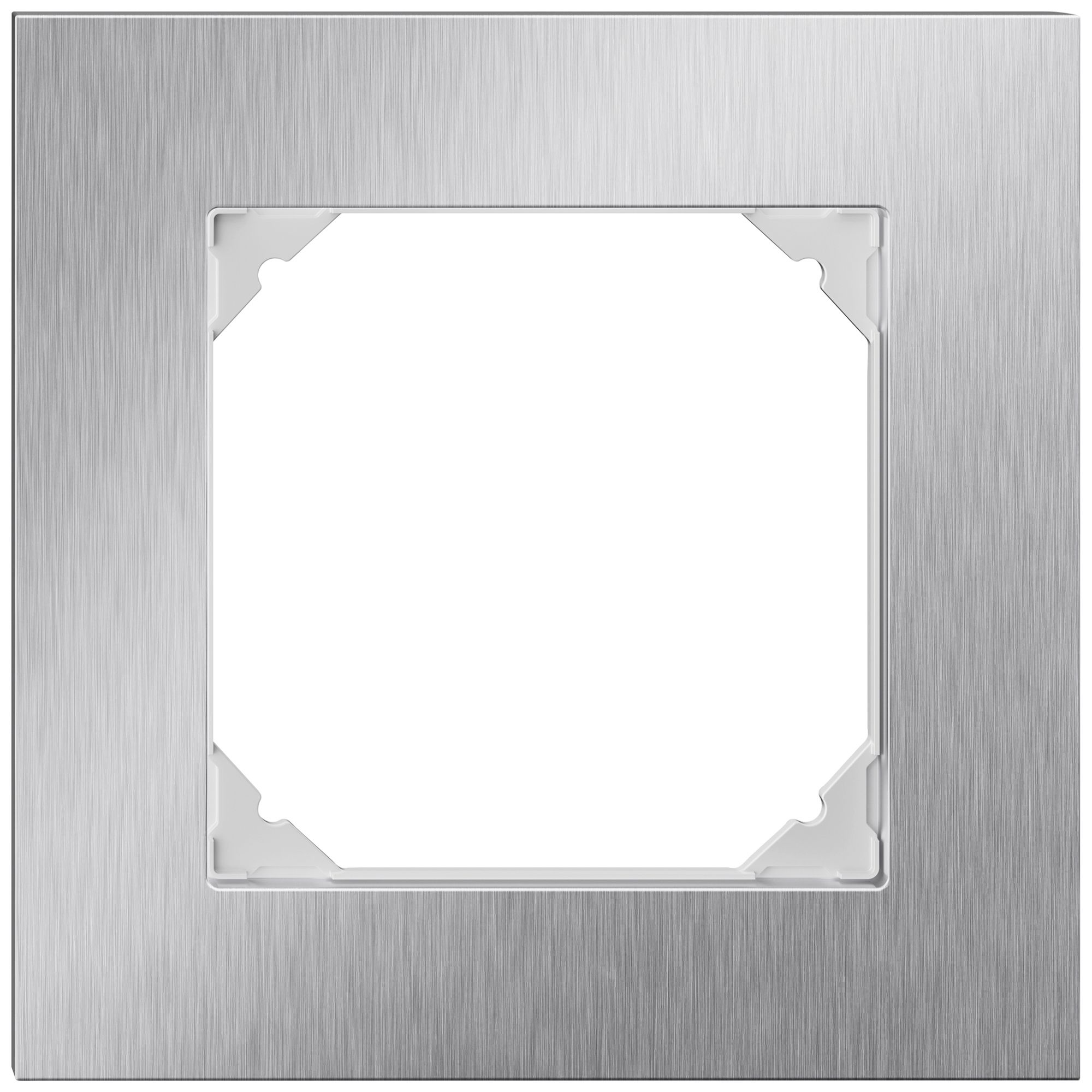 Cadre de recouvrement ENC EDIZIO.liv prestige SNAPFIX® 1×1 94×94mm Cr-pc