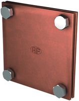 Kreuz-/Parallelverbinder Flury RE 46, Cu blank, für Band 40×5mm