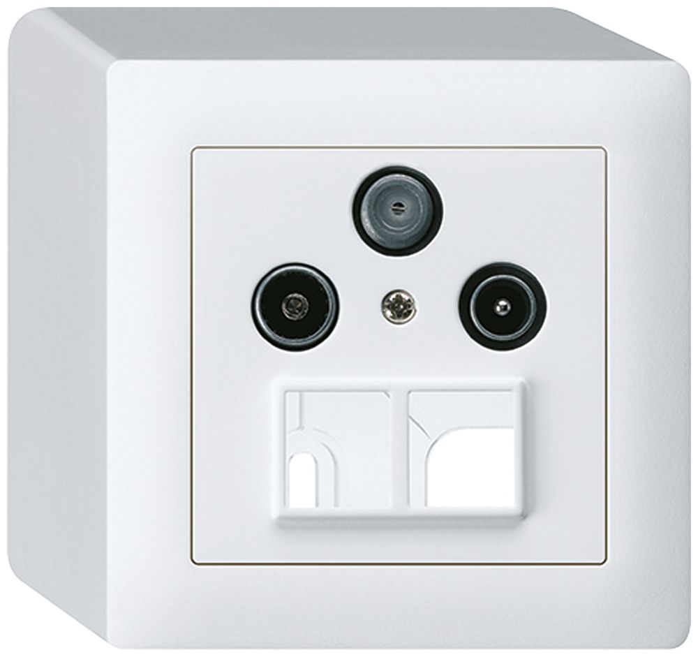 Prise d'antenne AP R/TV/SAT HMS kallysto blanc