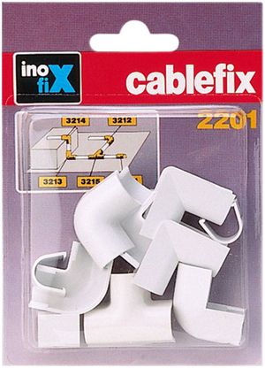 Kit de raccordement cablefix pour canal 7mm blanc
