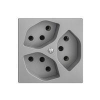 Prise ENC EDIZIOdue 3×T13 silver