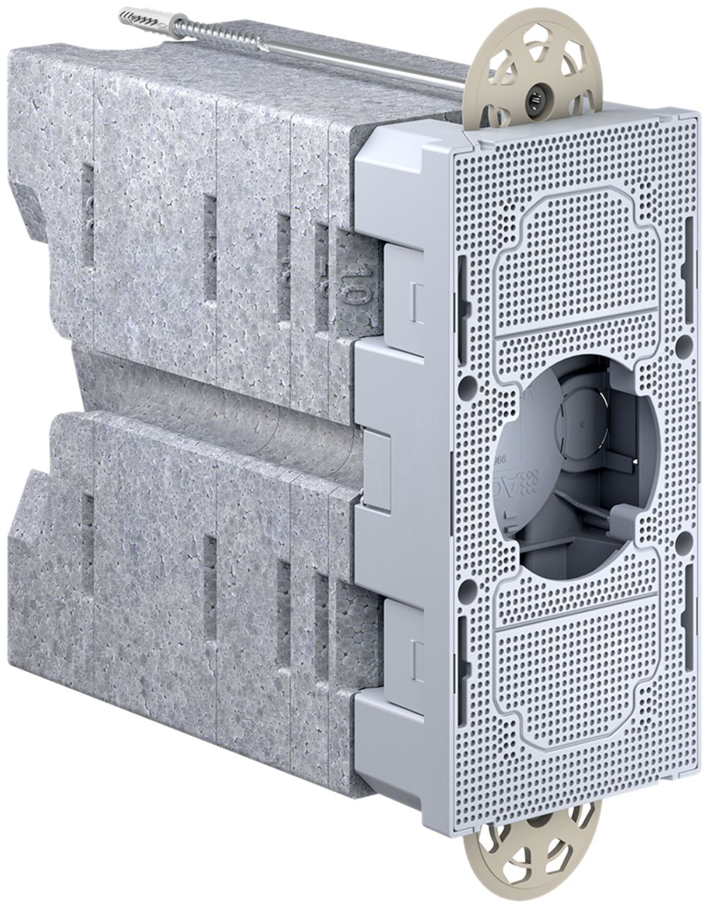 Support p.appareils AGRO avec élément pour boîtes pour façades isolées 160…240mm