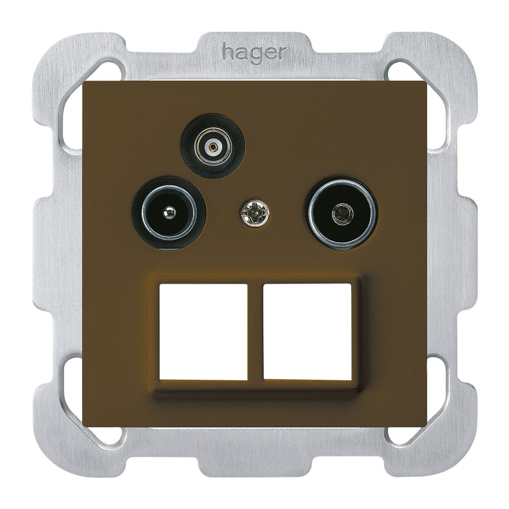 UP-Antennendose R/TV-Daten kallysto HMS B 2GHz 19db braun