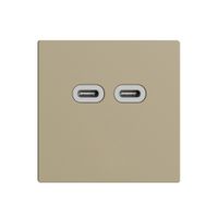 Steckdose USB 18W 2×Typ C Feller EDIZIOdue F 230V 3600mA sand