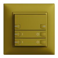 UP-Frontset EDIZIOdue zeptrionAIR ON/OFF 2K ohne Bezeichnung mit LED olive