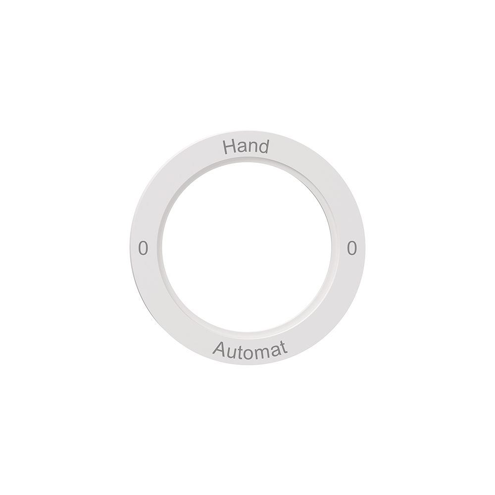Kennscheibe NEVO, f.Drehschalter, 0-Hand-0-Automat, weiss