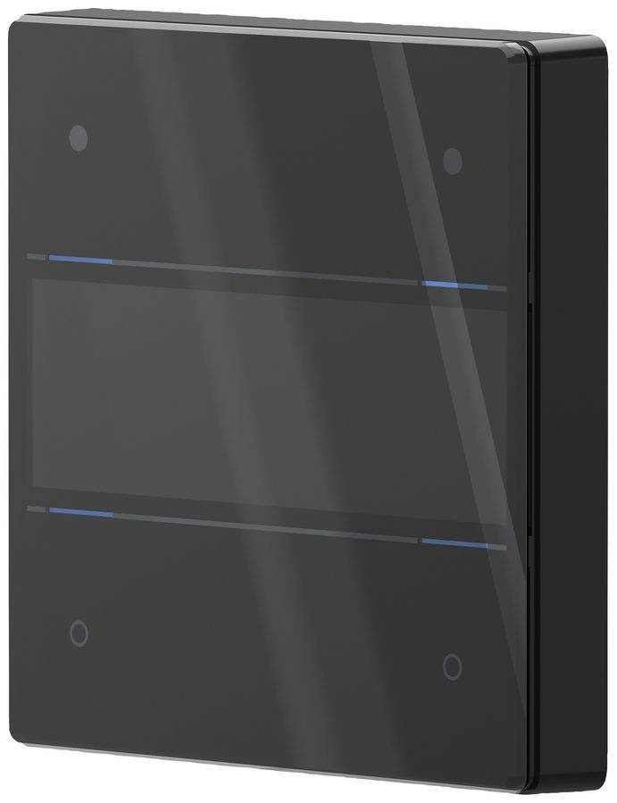 UP-Tastsensor KNX Theben iON 104 G LED Mit Beschriftungsfeld schwarz