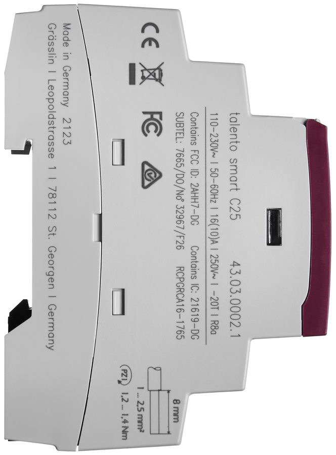 REG-Schaltuhr digital talento smart C25, 2-Kanal 110/230VAC