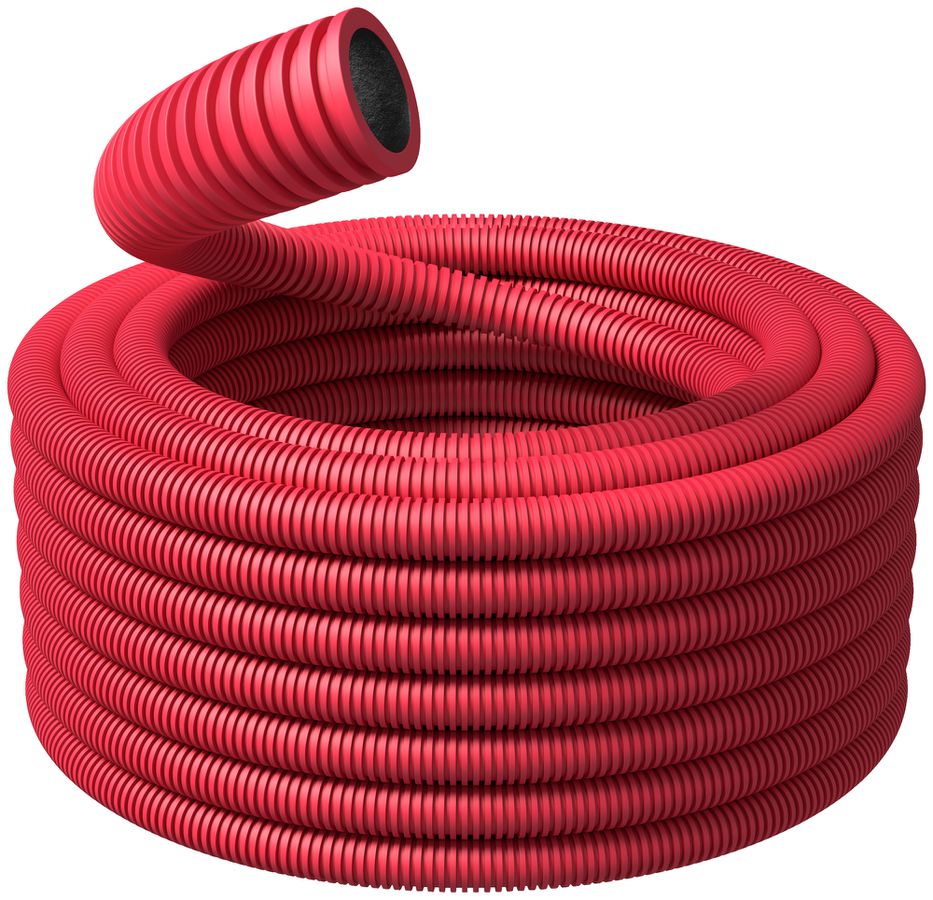Tube de protection de câble PM avec fil M75 50m rouge