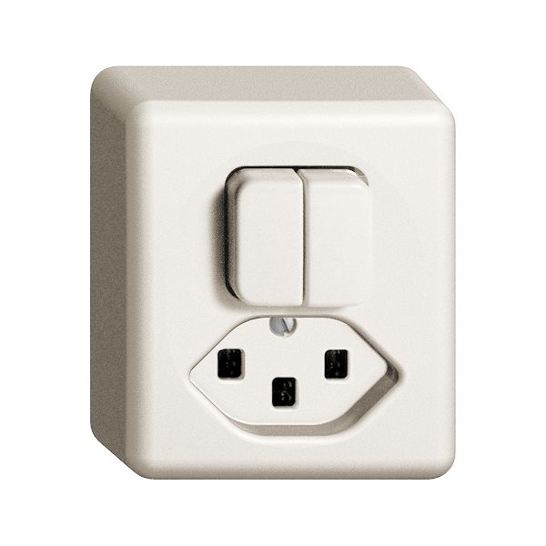 Combinaison AP FH 2×A-R/1L+T23 16A blanc