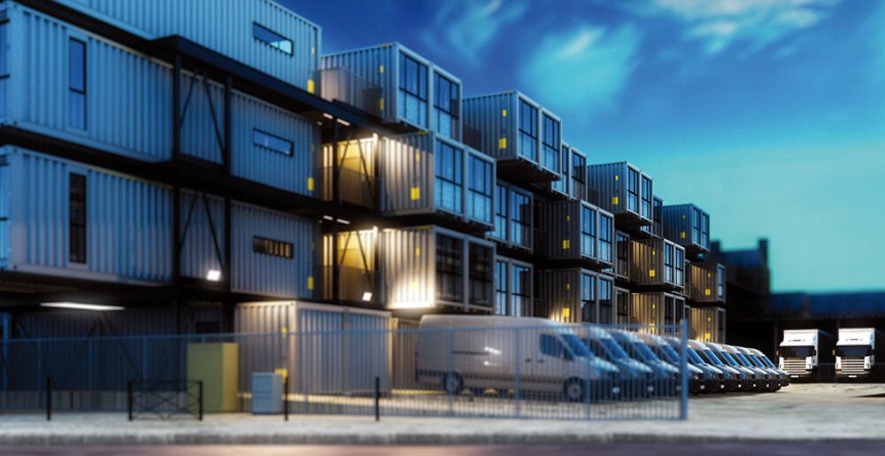 LED-Strahler ESYLUX OFL BASIC, 50W 3000K 5000lm 240×32×170mm IP65, schwarz