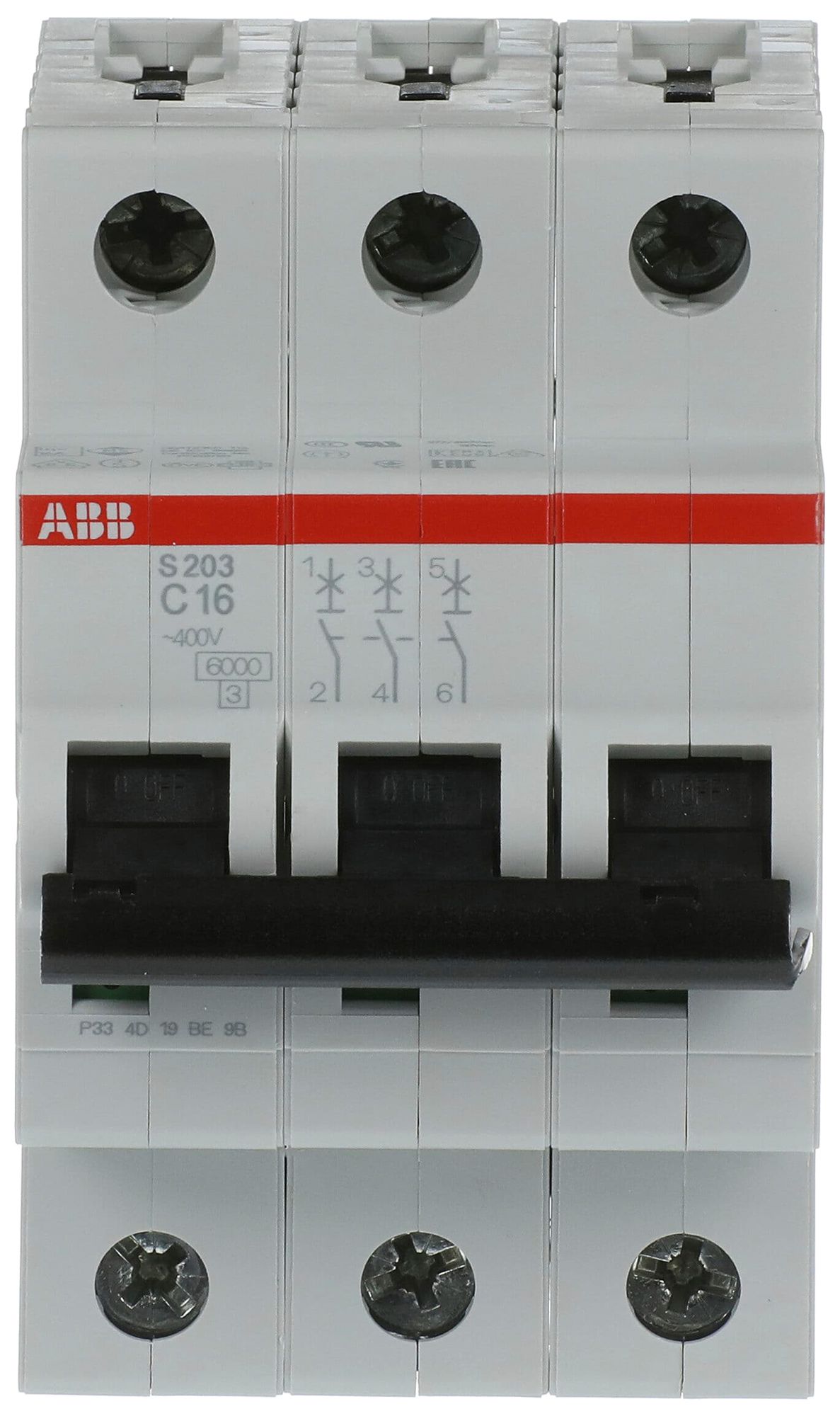 Disjoncteur ABB S203-C16 16A C 6kA