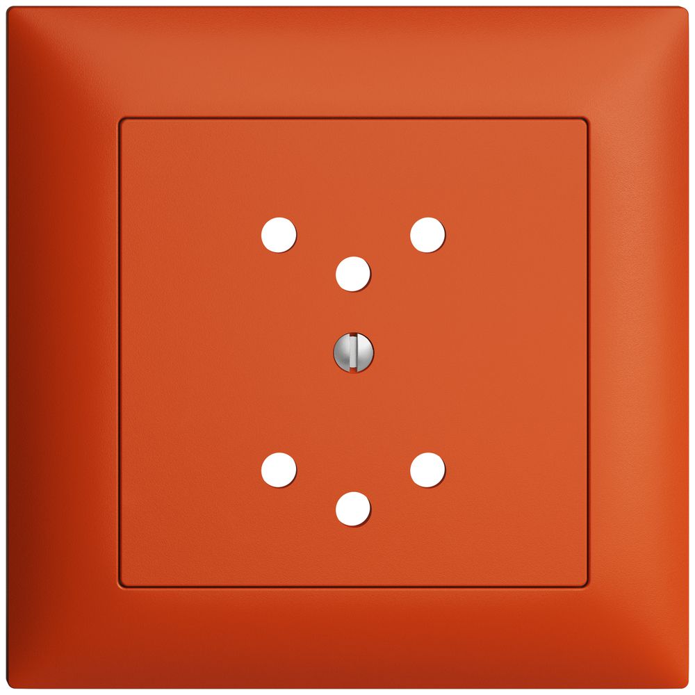 Frontset EDIZIOdue orange 88×88mm 2×T12