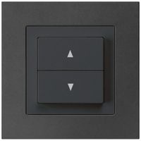 UP-Storenschalter kallysto.pro schwarz mit 2 Funktionstasten Steckklemme