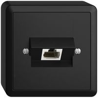 Presa AP 1×RJ45/u 4P ITplus EDIZIOdue nero