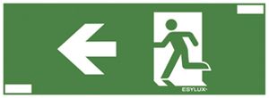 Foglia con pittogramma ESYLUX per SLX 24 Flat 24m freccia verso sinistra