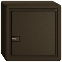 Poussoir KNX RGB AP EDIZIO.liv SNAPFIX® capteur temp.RGB-LED 1× comm.1T br