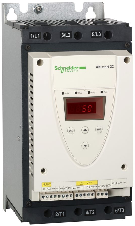 Softstarter Schneider Electric 230…440V, 75A 37kW, ATS22D75Q