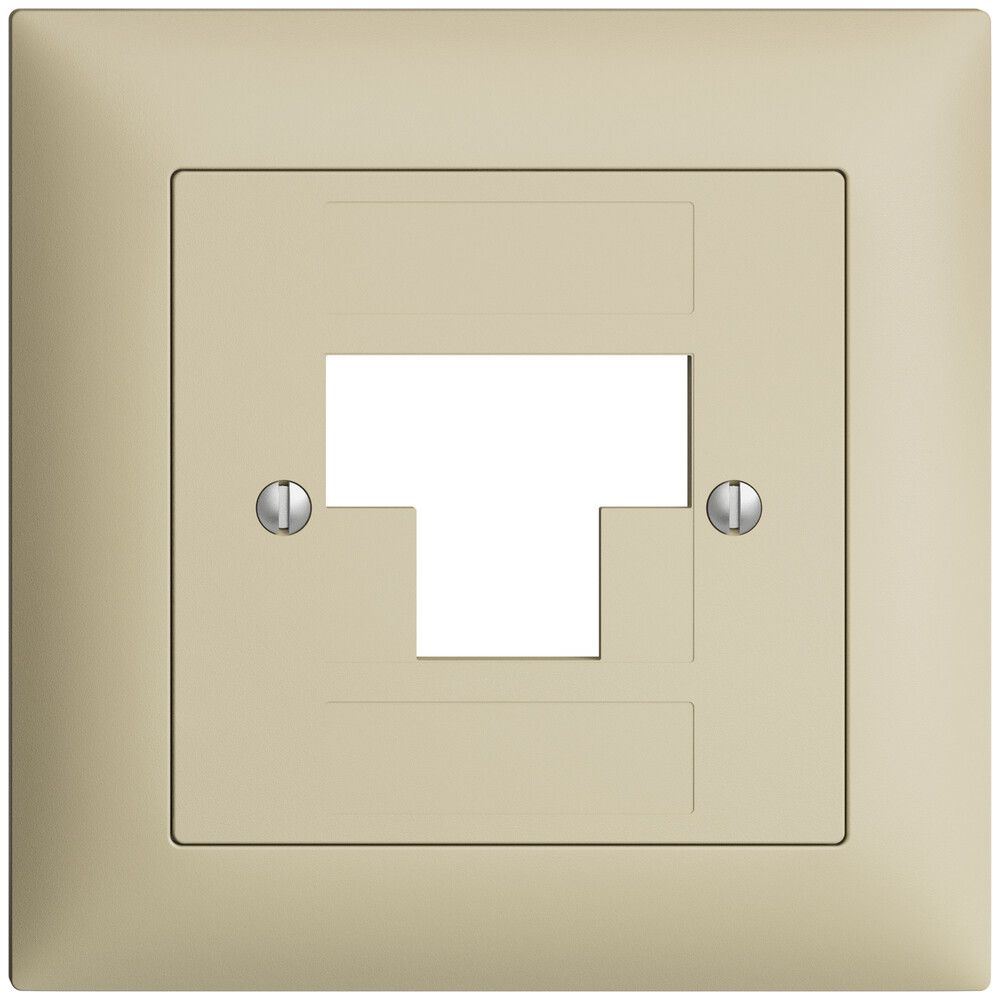 Kit frontale EDIZIOdue vanille 88×88mm 3×RJ45