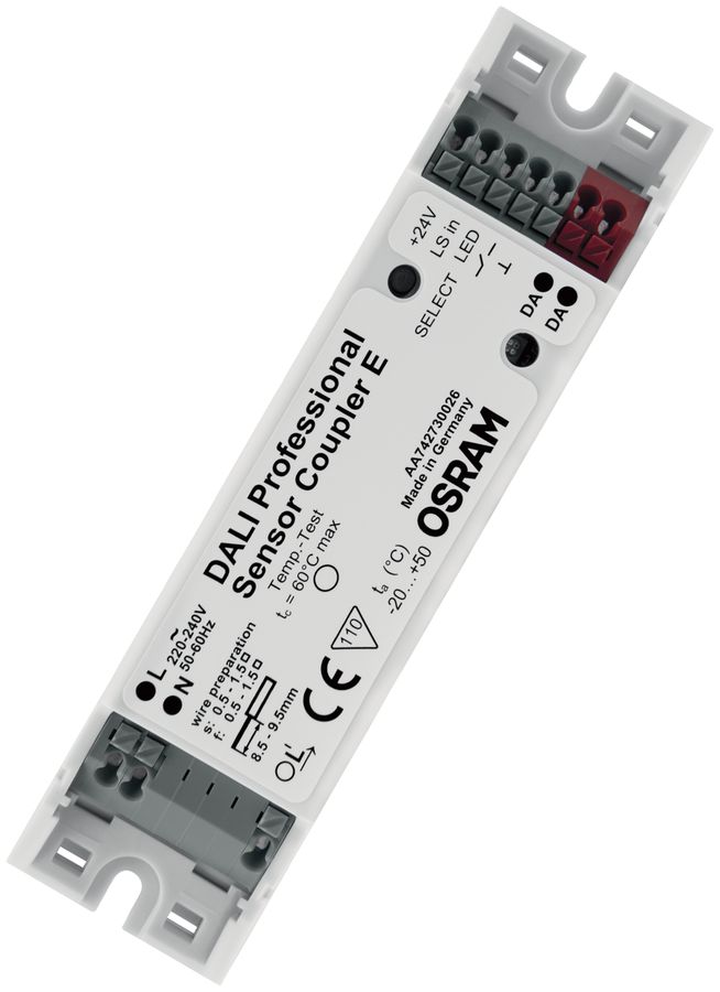 Accoppiatore di sensori INS DALI Sensor Coupler E, 118×30×21mm