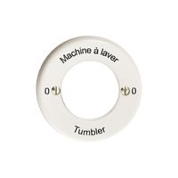 Frontset 0-Machine à laver-0-Tumbler weiss für Schlüsselsch.