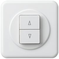 UP-Frontset basico 86×86mm weiss für Storenschalter/taster 2-fach