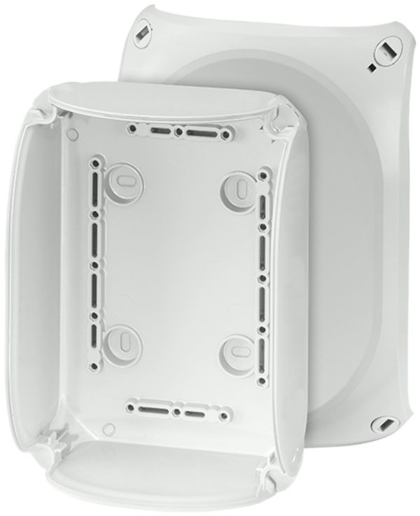 Coffret vide Hensel, couvercle non transparent 97×150×62mm gris