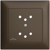 Frontset EDIZIOdue coffee 88×88mm 2×T12/1