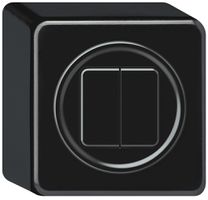 Pulsante KNX AP origin 2×tasti nero