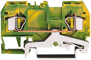 Klemme WAGO 2L 4mm² grün/gelb