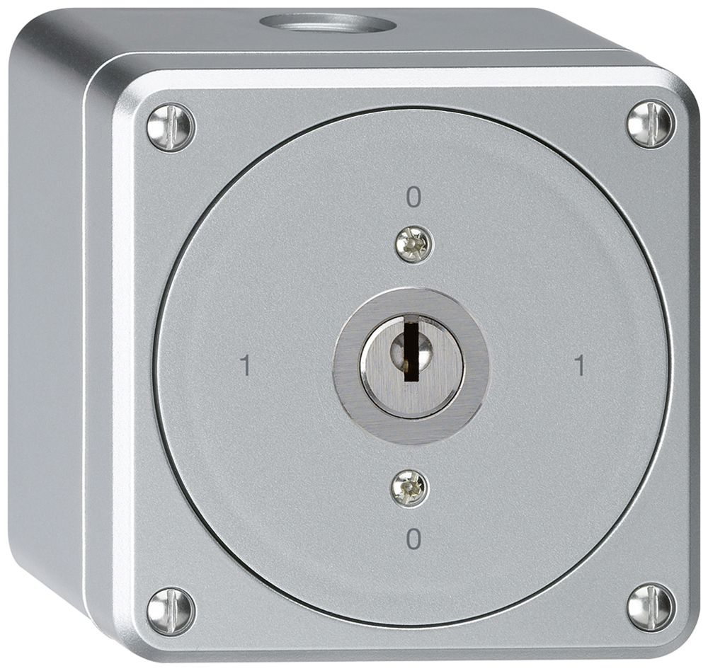 Interrupteur à clé AP robusto sans clapet 0/1P aluminium