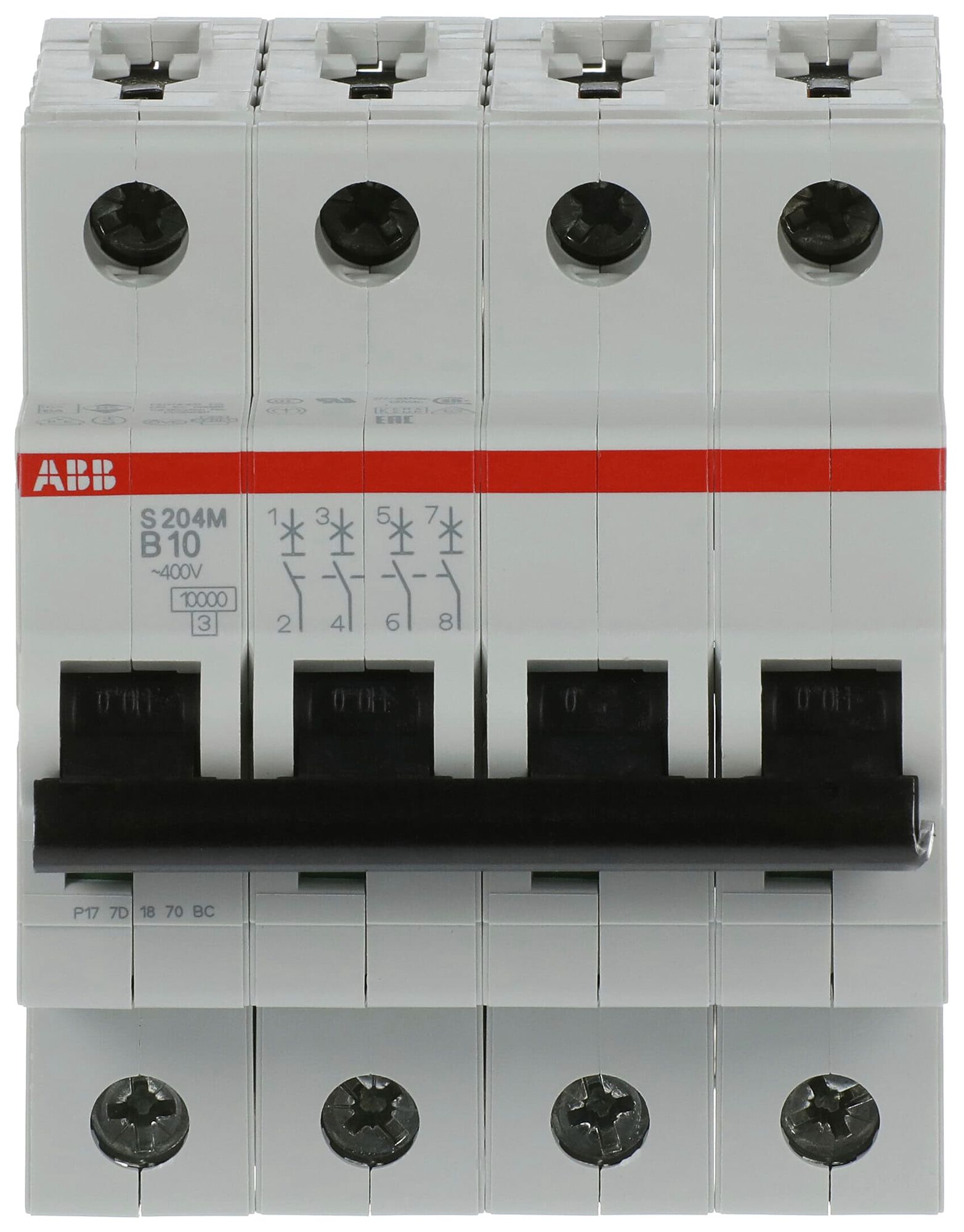 Leitungsschutzschalter ABB S204M-B10 10A B 10kA