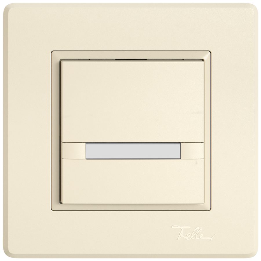 UP-KNX-Taster RGB EDIZIO.liv SNAPFIX® Temperaturfüh.o.LED Pap.1×T 2-Tbed.cr