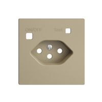 Frontset EDIZIOdue zu FI-Steckdose F, T13, sand