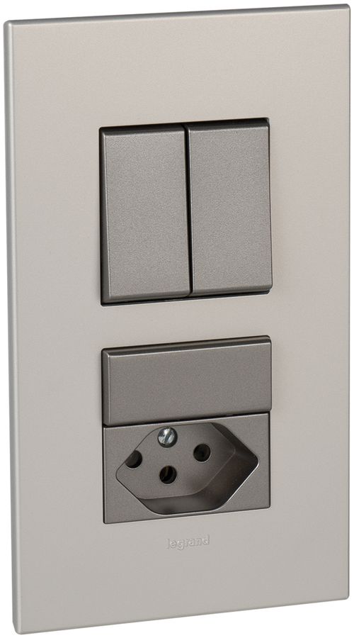 Combinazione INC ATO 1/3+3/1L +3/1L+T13 alluminio perla grd.I+I