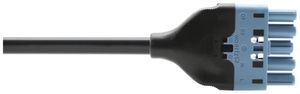 Anschlussleitung Woertz 49345/C2 5×2.5mm² 250V 20A 4m bl Buchse-Stecker Cca