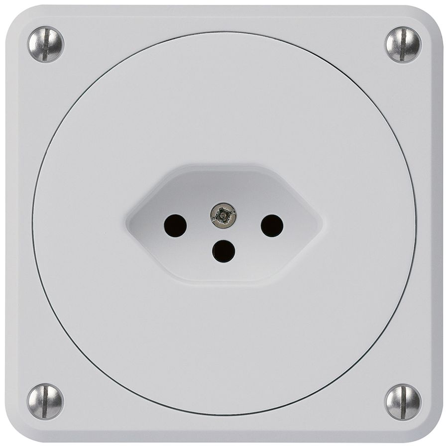 Prise ENC robusto type 13 gris sans clapet