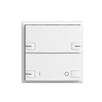 Frontplatte EDIZIOdue zeptrionAIR ON/OFF 1K ohne Bezeichnung mit LED weiss