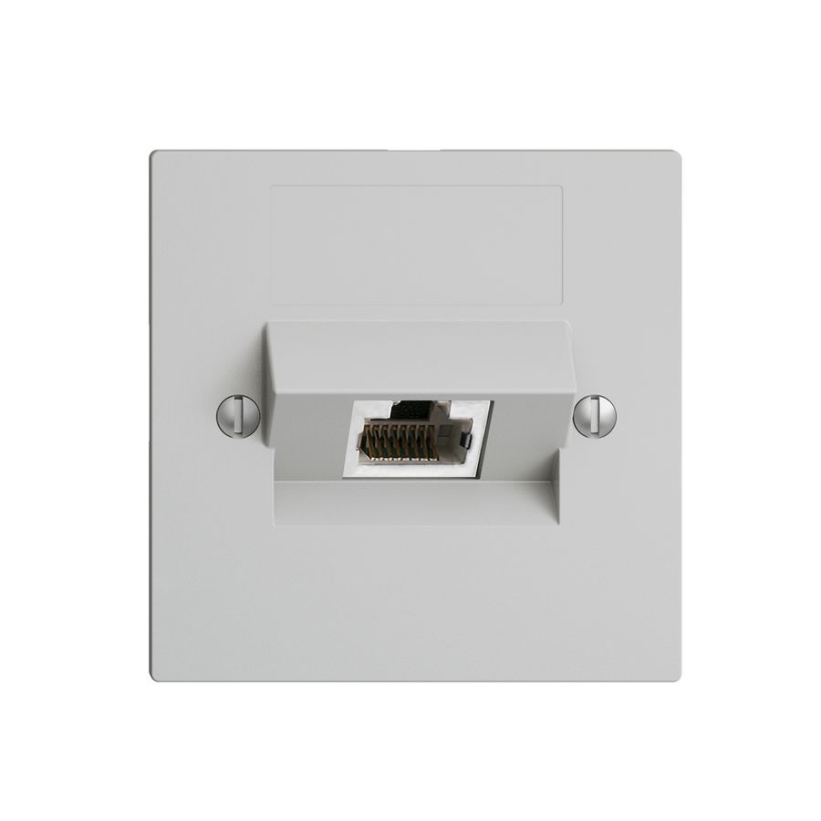 Einsatz zu UP-Anschlussdose 1×RJ45/s 4P ITplus EDIZIOdue hellgrau