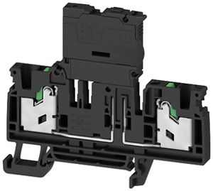 Borne de sécurité joignable WM SFS 4 2C 4mm² 30…70V snap-in DIN35 noir